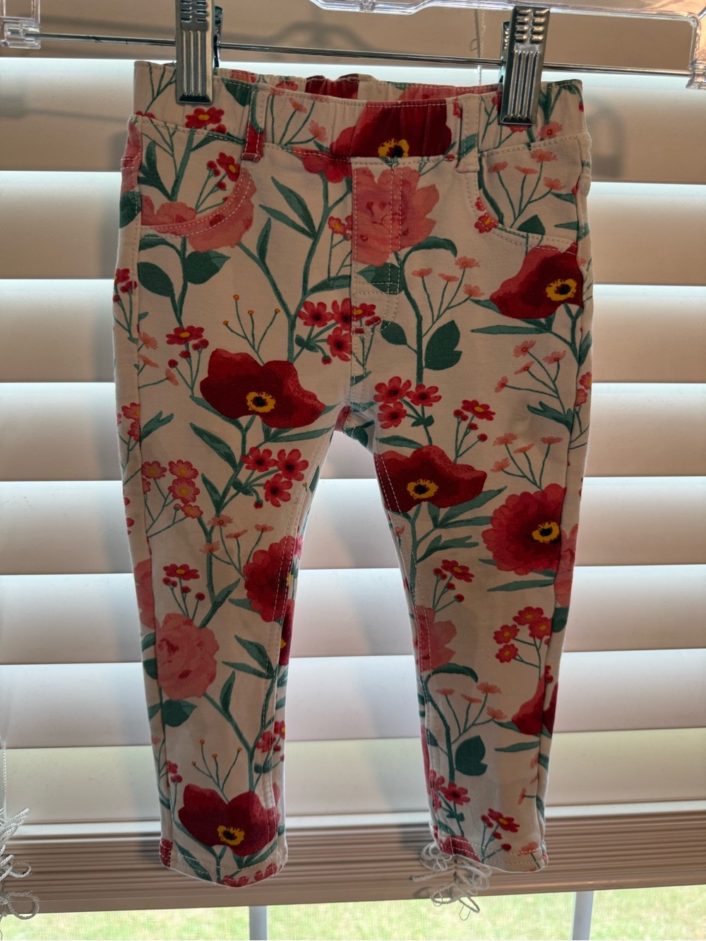 H&M Baby Girls Floral Pants 12-18M